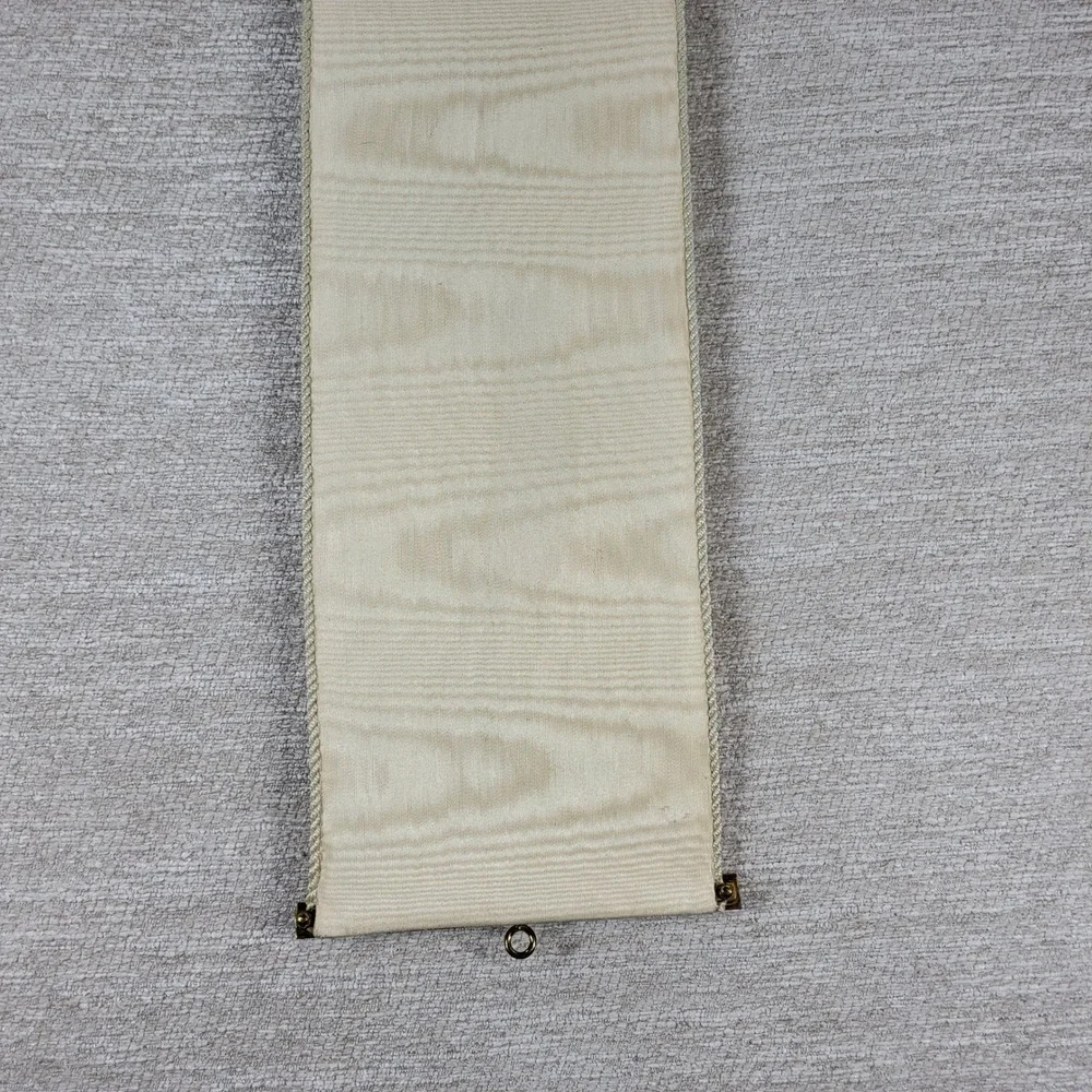 Vintage Crewel Needlework Birds Vines Wall Hanging Pantry Butler Pull
